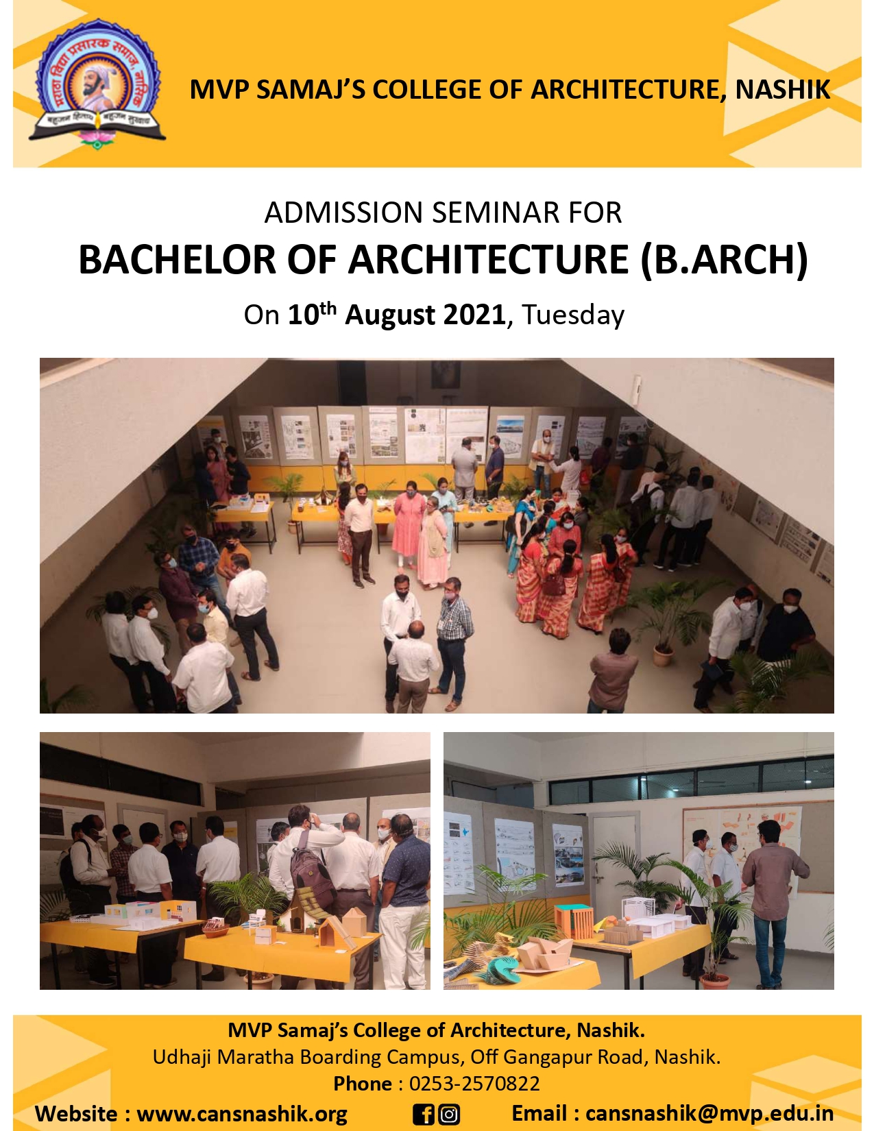 B.Arch Admission 2021 – MVP Samaj's Sharadchandraji Pawar College Of ...