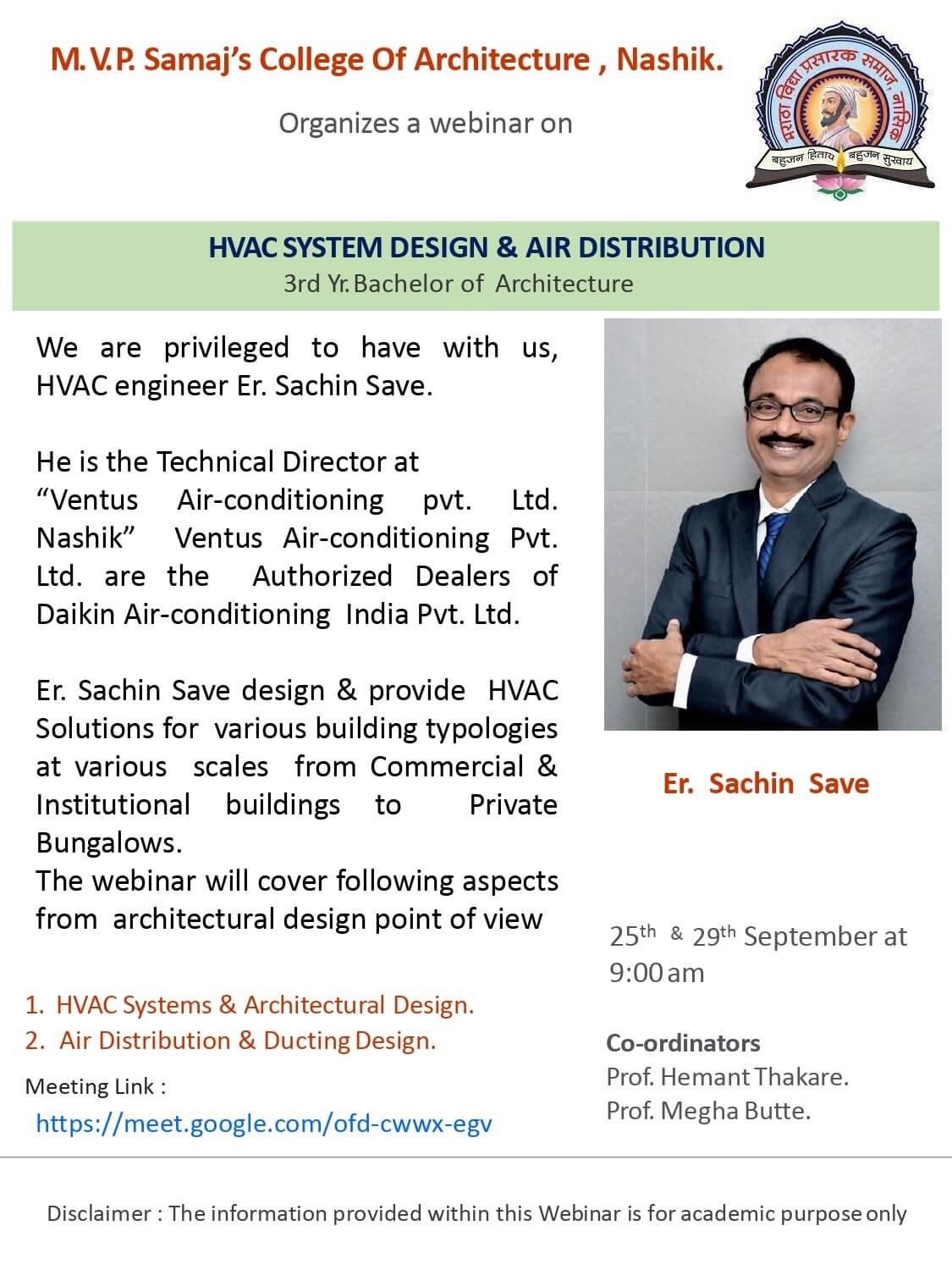 Webinar on HVAC System Design u0026 Air Distribution – Home
